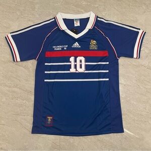 France 1998 World Cup Home jersey - Zidane #10 US SIZE MEDIUM,LARGE